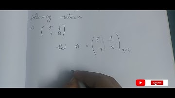 TN Class 12 Business Maths | Exercise 1.1 Q.No.1 (I)  | Applications of Matrices and Determinants