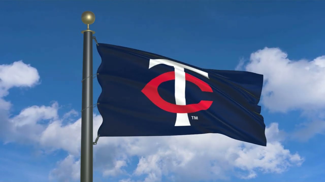 Minnesota Twins Flag Logo Animation (moving clouds)