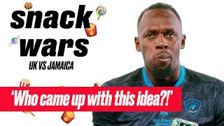 Usain Bolt Tries British and Jamaican Food | Snack Wars | SPORTbible | @LADbible