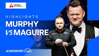 CENTURY to end it! 🙌 | Shaun Murphy vs Stephen Maguire | 2024 World Snooker Championship Highlights