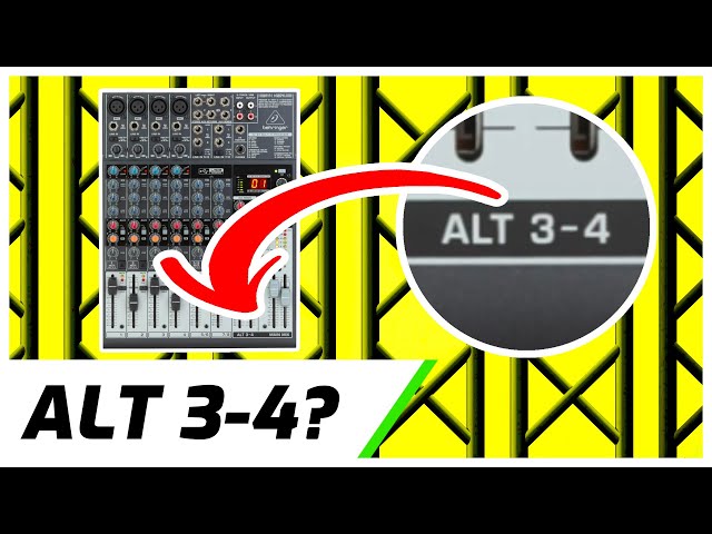 mmouページ What Does Alt 3-4 Do? | Behringer Xenyx Audio Mixer