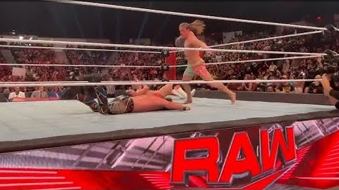 WWE Riddle No Where RKO To Seth Rollins WWE RAW 5 July 2022 Highlights - Seth Rollins , Riddle , RKO