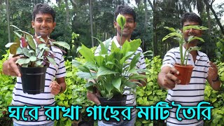 ঘরে রাখা গাছের জন্য মাটি কিভাবে তৈরি করব