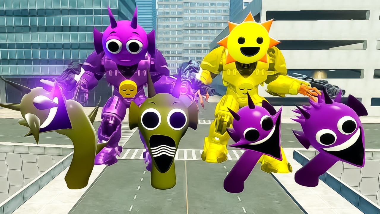 Who is it New Evolution Rainbow Sprunki Song in Golden City in Garry's Mod !