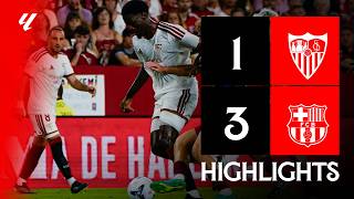 Sevilla FC - FC Barcelona (1-3) LALIGA | Resumen