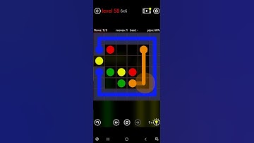 flow free level 58 | games | android | flow free | level 58 | 6x6 #freeflow #android #game #mindgame