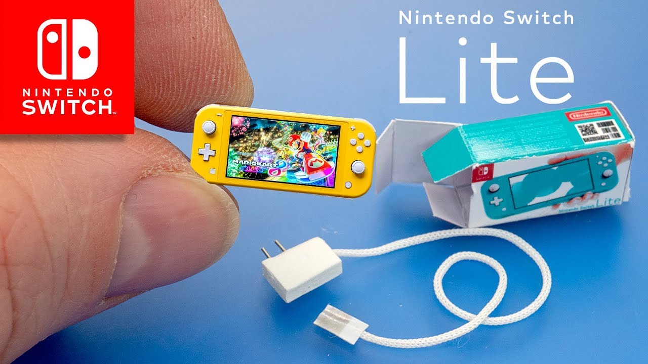 Mini Nintendo Switch Lite Console dollhouse miniatures diy Tutorials -  YouTube