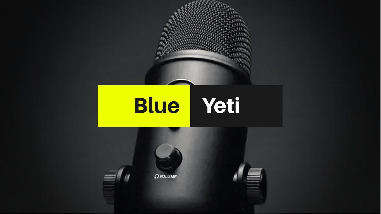 Blue Yeti Blackout - Unboxing e Recensione - YouTube