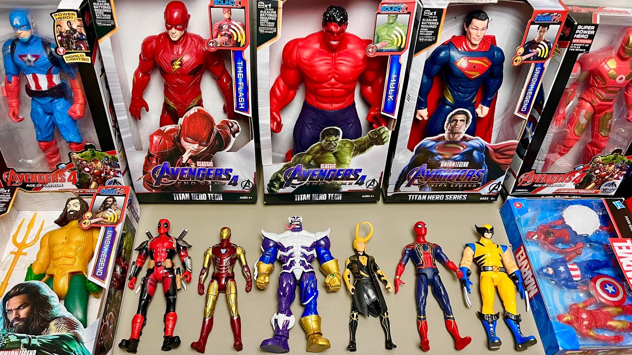 AVENGERS TOYS/action figures/unboxing/cheap price/spiderman,ironman,hulk/toys#24