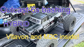 Arrma outcast 6s hybrid bash (vitavon,m2c,hot racing) #rccars #arrmaoutcast #vitavonracing, #m2