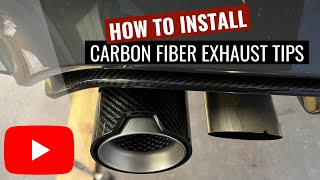 New Carbon Fiber Exhaust Tips! | BMW F80 M3