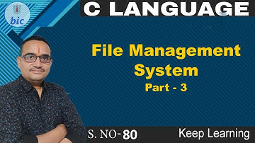 C Language - 80 File Management System Part-3