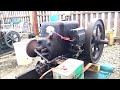 【いにしえの発動機】 1940年頃? ミヅホ石油軽油発動機 2.5馬力 [Old Engines in Japan]1940? "MIDUHO" Oil Engine 2.5hp