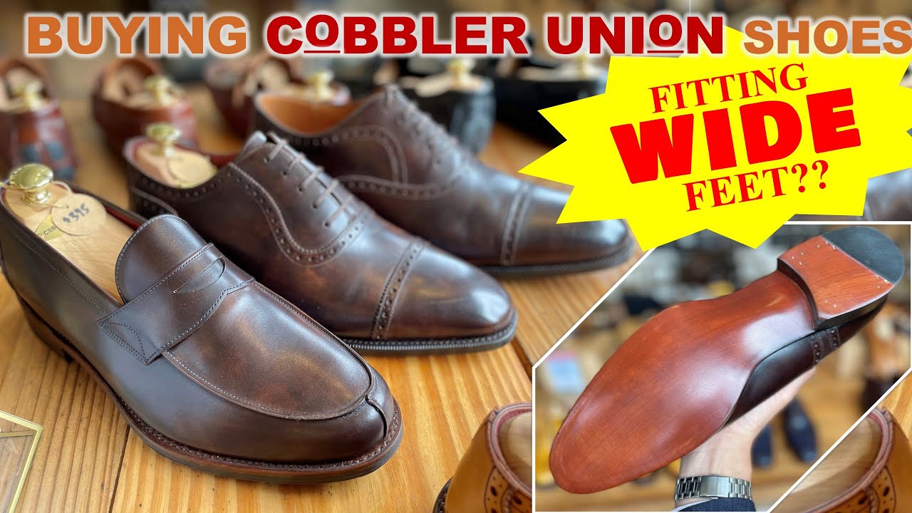 Cobbler Union Shoe Fitting for my WIDE feet? - YouTube