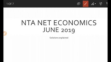 NET JUNE 2019 || Paper 2 Economics ||Answer Key