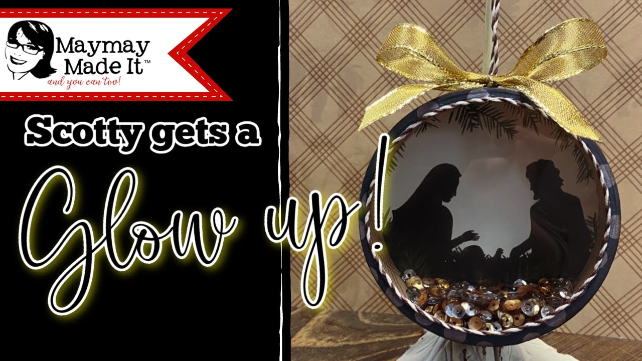 DIY Trash to Treasure Shaker Ornament for Christmas