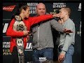 Ufc 217 joanna jedrzejczyk vs rose namajunas staredown  mma fighting