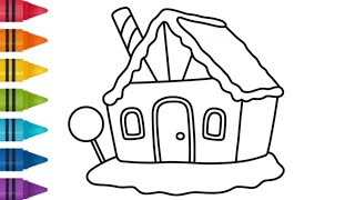 Let s draw and color a house full of glitter and bright colors