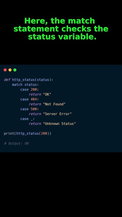 How to use pattern matching in Python #pythontricks #pythontips #python ...