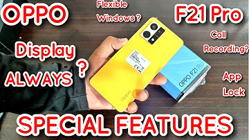 Oppo F21 Pro All Special Features | Display Always | Flexible Windows | oppo f21 pro tips and tricks
