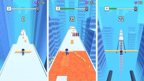 Roof Rail - All levels Gameplay Walkthrough (android, ios)| levels 1 to 5 #1