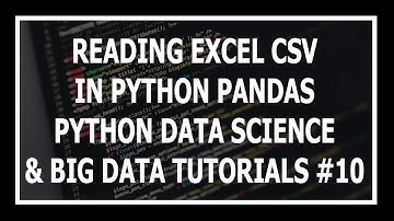 [Hindi] Reading A CSV File In Python Pandas - Python Data Science and Big Data Tutorials