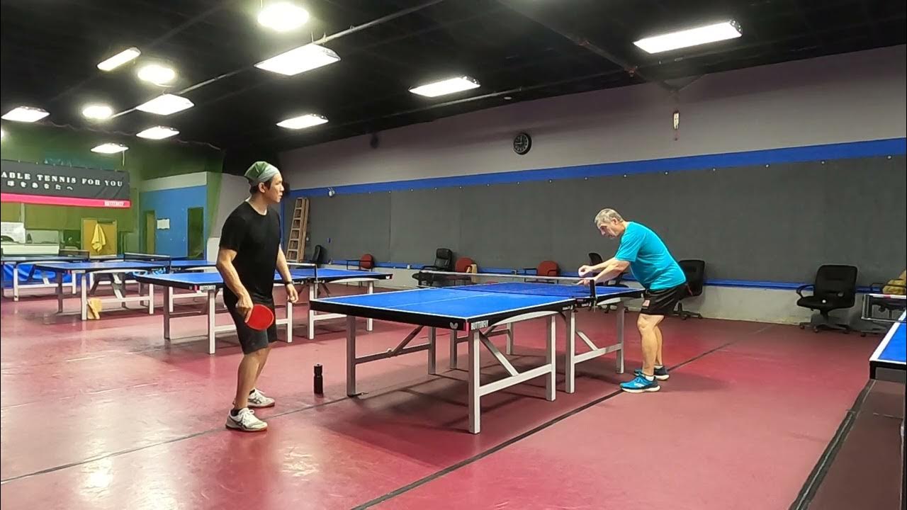 Table tennis 4/21 Alex coaching, follow the ball for looping underspin
