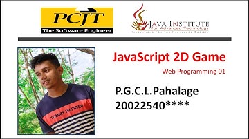 JavaScript 2D Game Development Java Institute For Advanced Technology     Chanuka Lakmal