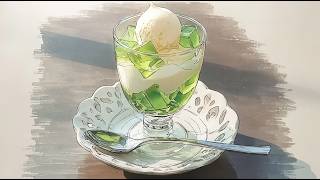 Emerald Jelly Float | Relaxing Lofi Cafe Music ☕🍃 screenshot 4