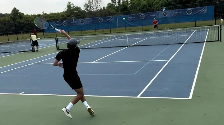 High School Tennis Match- Tyler Blanz (UTR 8.83) v...