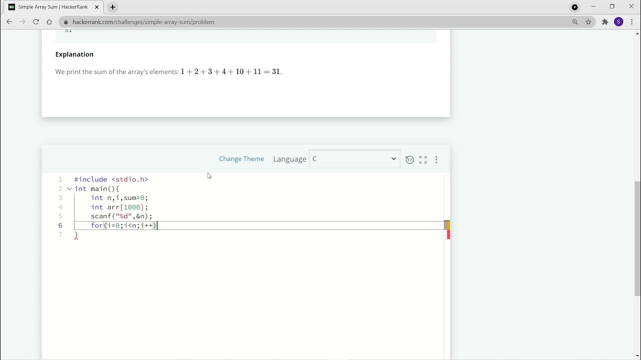 Simple Array sum || Sum of elements in an Array || C program to find ...