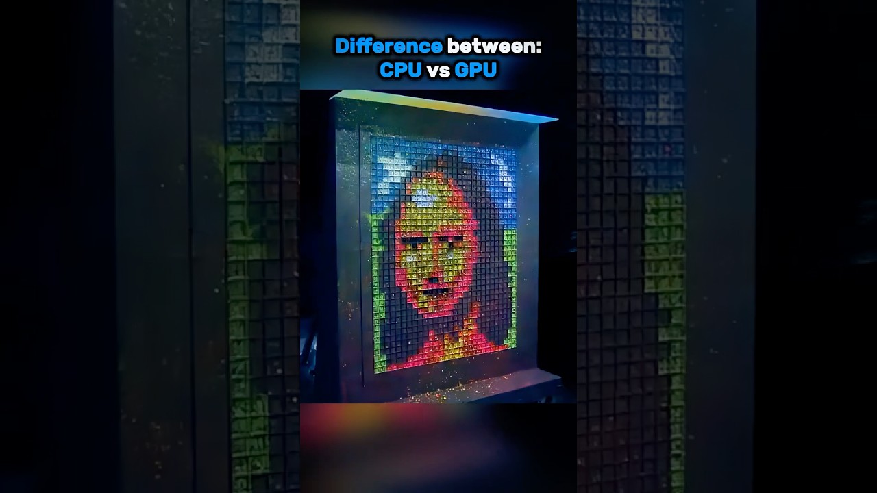 🖥️💥 CPU vs GPU Explained in One Second