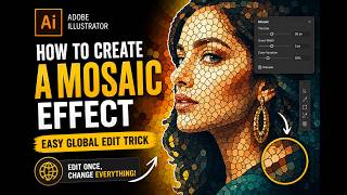 How to Create a Mosaic Effect in Illustrator | Easy Global Edit Trick