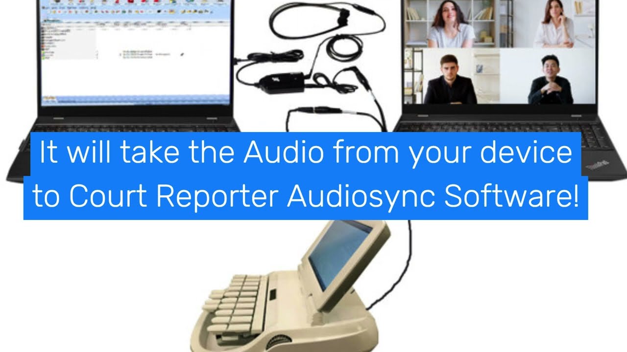 Zoom Court Reporter Teleconference and Recording Kit - Compatible