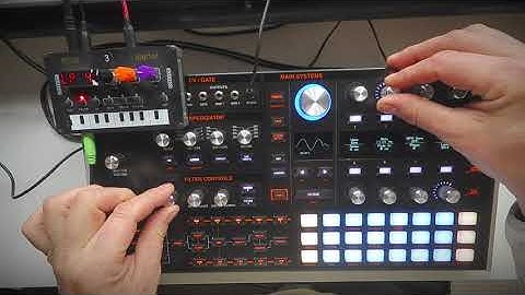 DRONE 76 SHARPSTAR: Dark Space Ambience Impro #Hydrasynth (1.5 features) fed thru #NTS1 FX & Drone