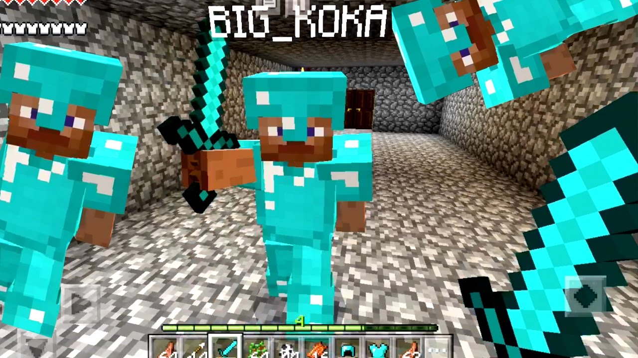 Кока Майнкрафт Лучшие Серии с Родителями Майнкрафт ПЕ ПВП Выживание в Аду :))