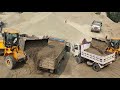 A Day Life of a Busy JCB Wheel Loader Operator in Crusher-Multiple Task