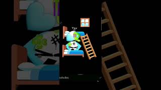 I did a duet :] #emojicat #emojidog #ow #funny #loud #meme #lol #idk #duet #bunkbed #ladder #window