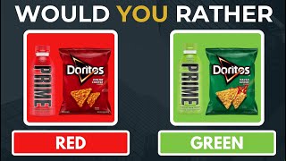 Would You Rather...? Red vs Green Food Edition 🍓🍏 || Quiz Lover || Interesting Video ||
