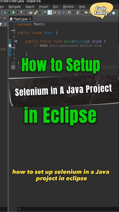 how to setup selenium in a java project in eclipse, download and ...