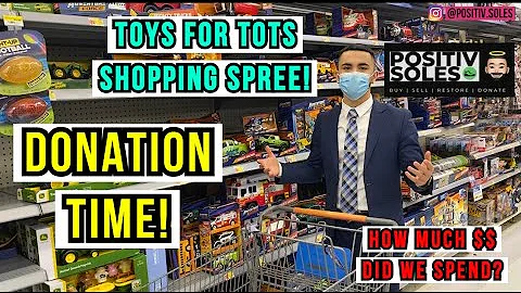 TOYS FOR TOTS WALMART SHOPPING SPREE - BUYING TOYS TO DONATE - POSITIV SOLES LOVES THE KIDS!!