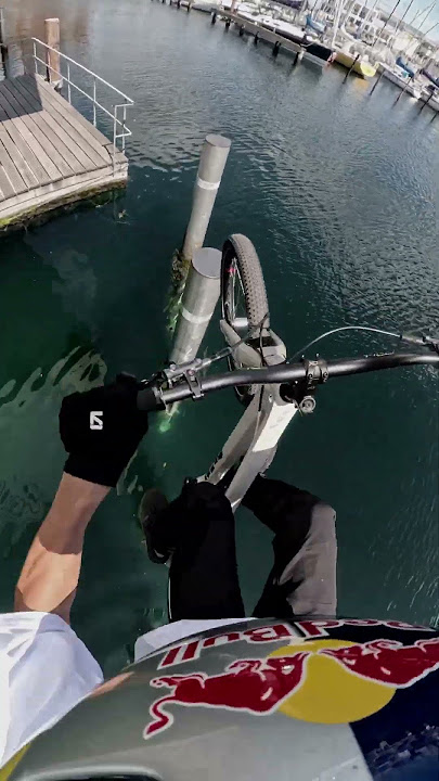 He’s Riding On One Wheel… Over Water 😳