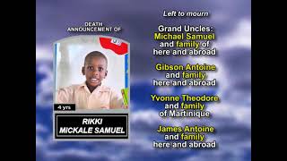 Rikki Mickale Samuel ~ Long Obituary