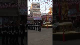 Honouring The Great King Prithivi Narayan Shah By Nepalese Army In Gorkha .