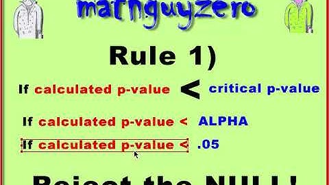 Using p-values to reject the null