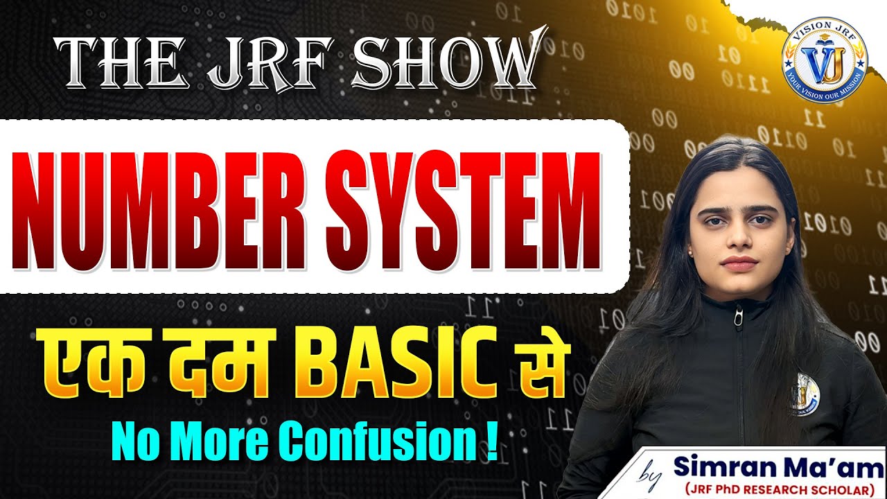 UGC NET Paper 1 | Number System Basics Explained Concept Clarity | The JRF Show | Simran Mam