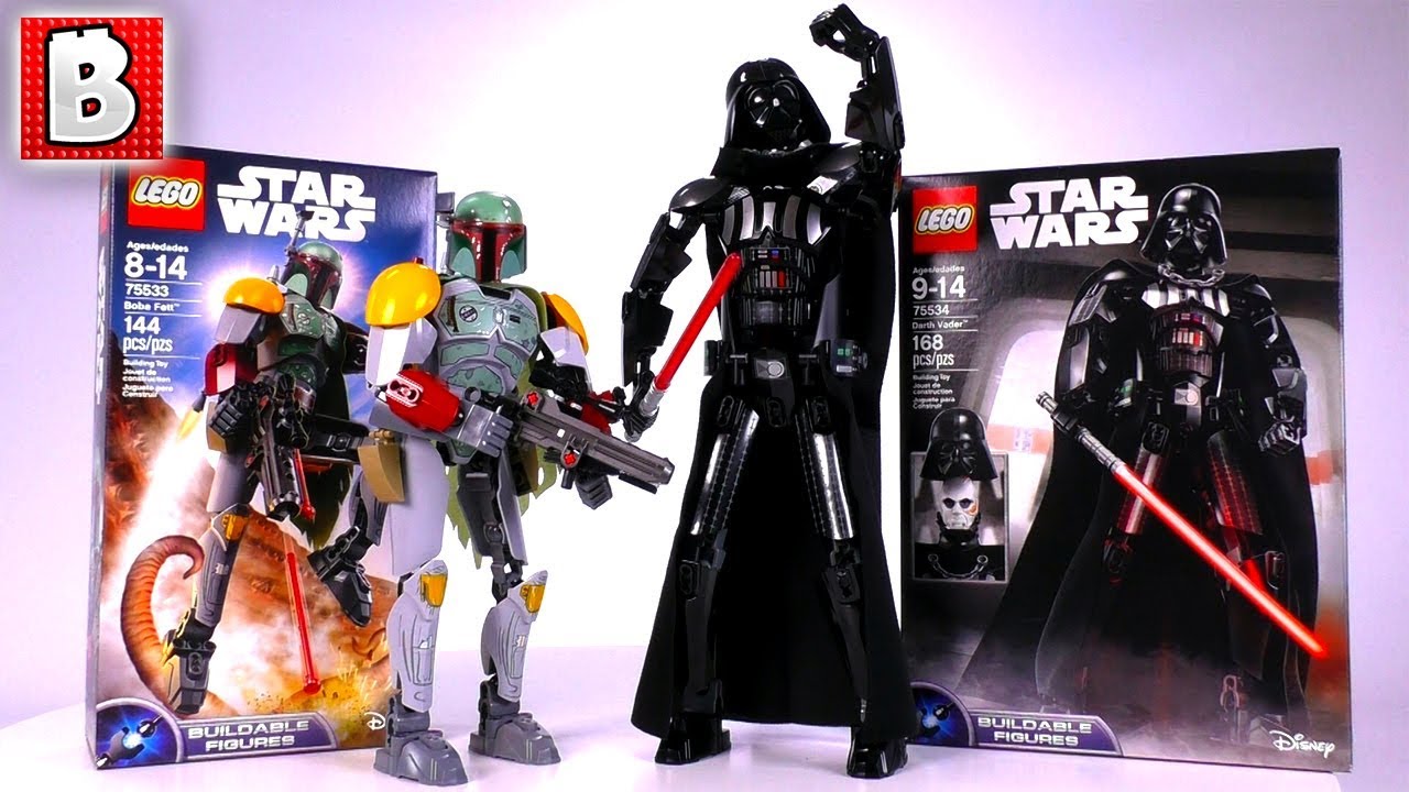 LEGO Star Wars Darth Vader & Boba Fett Buildable Figures! 75533 & 75534 | Unbox Review