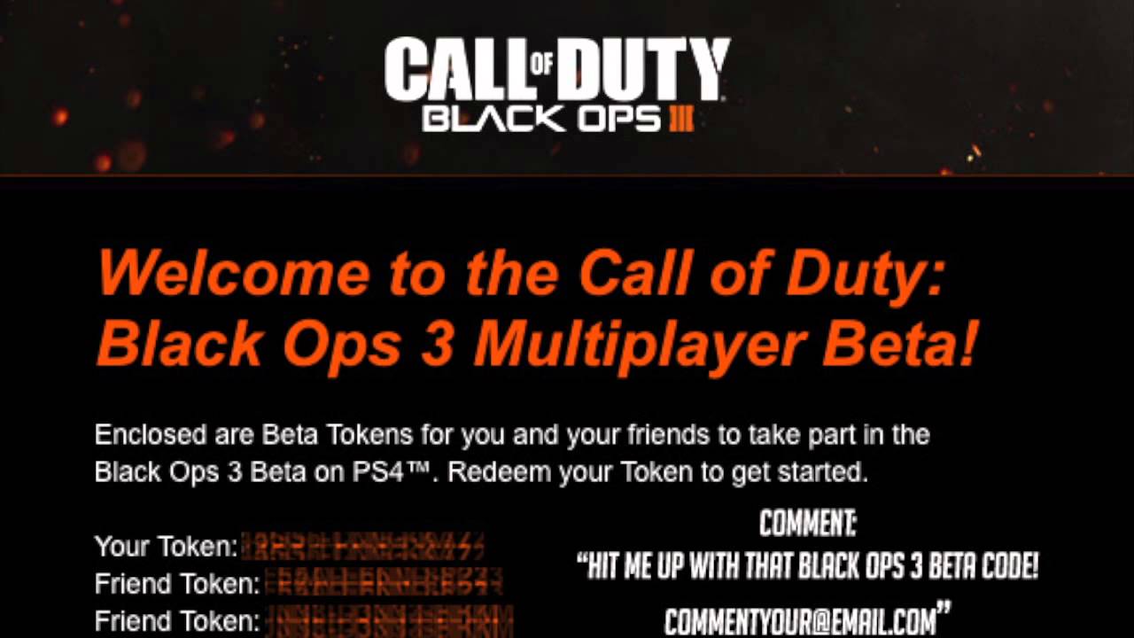 Black Ops 3 Beta Code GiveAway