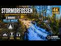 Norway Nature Relaxation 4K | StorMorFossen Waterfall Ambience &amp; Sleep Music