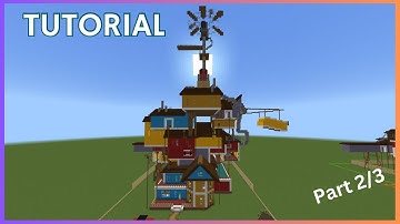 Minecraft Tutorial: How To Make Hello Neighbor Act 3 House Part 2/3!